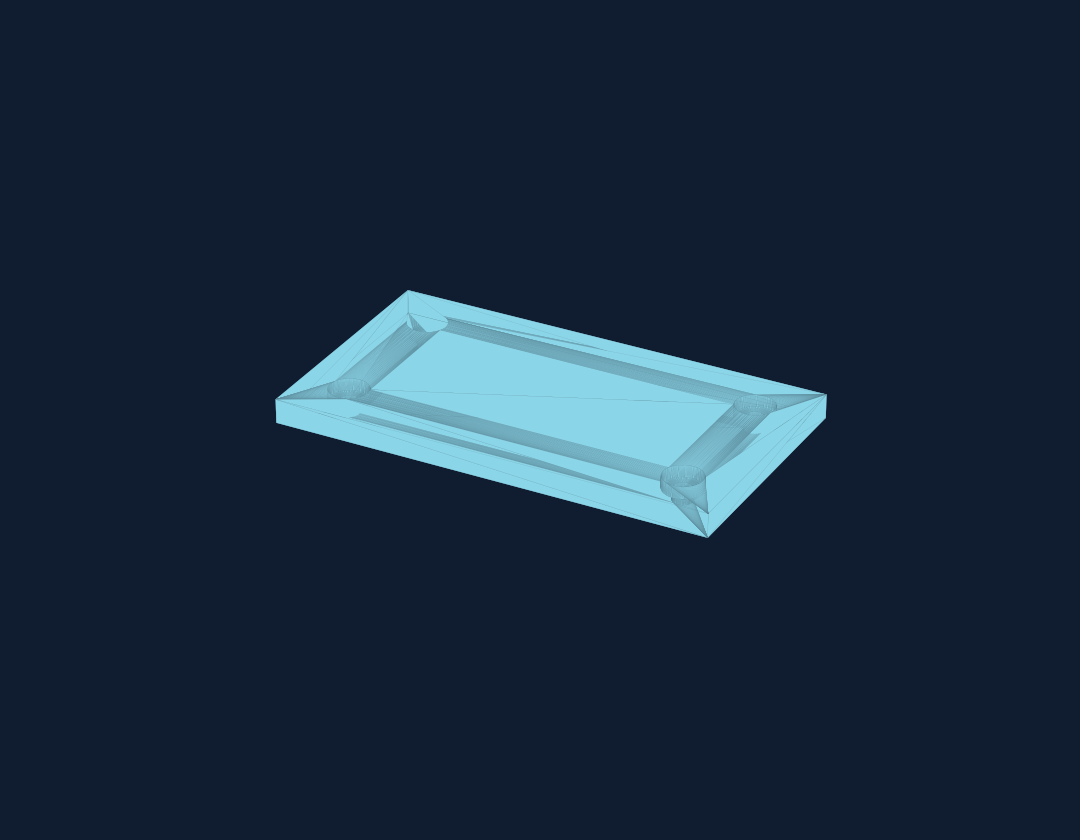 Mounting plate, actual CAD render